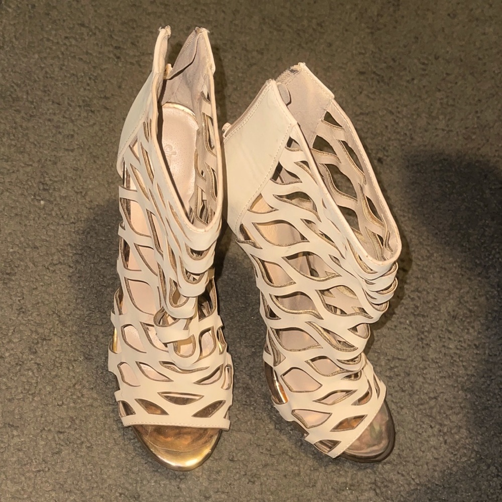 Rose Gold/Cream Heels